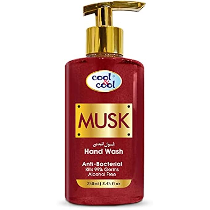 Cool & Cool ARABIC SERIES MUSK HAND WASH -250ML - ANTIBACTERIAL, ALCOHOL-FREE, MOISTURIZING WITH VITAMIN E, 99% GERM-KILLING FORMULA - Image 1